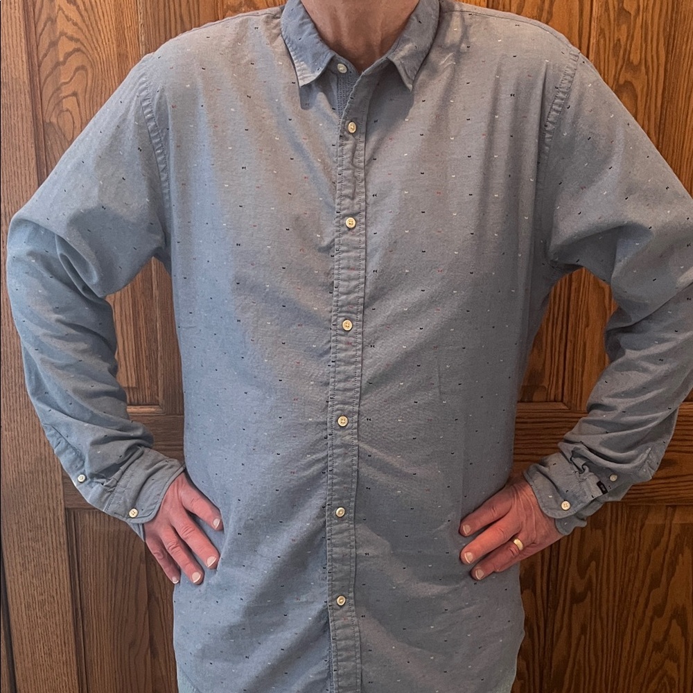 Scotch & Soda cotton subtle print shirt  XL SLIM